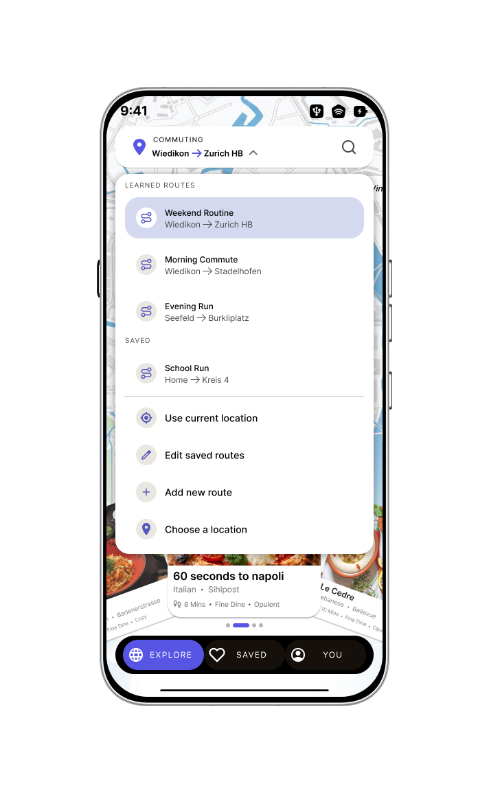 Unified location dropdown